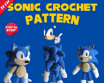 Guide du crochet pour les fans de Sonic : créez votre propre personnage préféré ! ! | Guide du crochet | e-Book PDF, téléchargement immédiat |