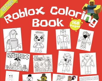 Unleash Your Imagination in the World of Roblox: 168 Pages of Fun Digital Coloring Book | Instant Download | 3 Free Gift Coloring Books