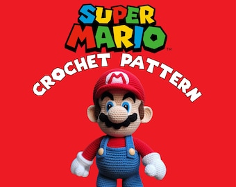 Guía de crochet para fanáticos de Super Mario: ¡Haz tu propio personaje favorito! ! / Guía de Ganchillo / e-Book Pdf, Descarga Instantánea /