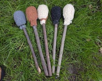 Baqueta de doble mazo, tambor chamán