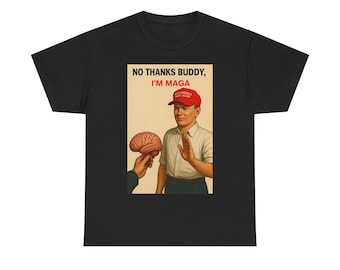 MAGA T-shirt, Vintage politisk parodi-t-shirt, Anti-Trump protest-tröja