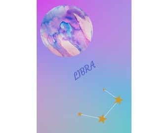 Libra, Astrology Wall Art, Poster, Zodiac