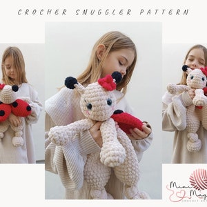 Ladybug crochet snuggler pattern. Lovely amigurumi pattern. Newborn plush toy. Amigurumi spring, Amigurumi comfortable cuddly toy.n