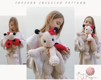 Ladybug crochet snuggler pattern. Lovely amigurumi pattern. Newborn plush toy. Amigurumi spring, Amigurumi comfortable cuddly toy.n