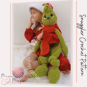 Crochet Green Snuggler Pattern: Holiday Plush Toy (PDF Pattern)