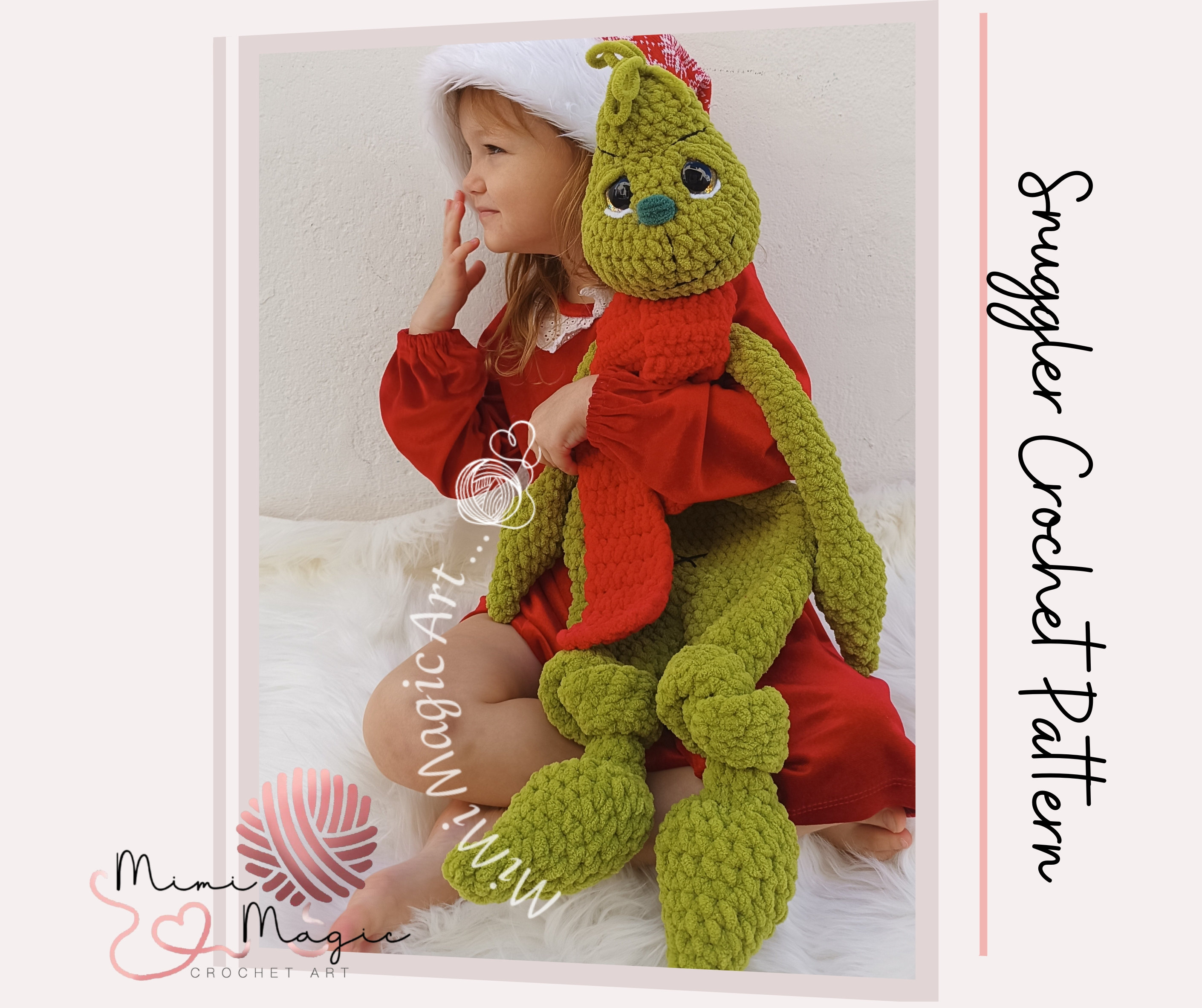 Grinch Elf Plüschtier – 20 Cm Grüner Weihnachtself, Kuscheltier, Weihnachtsdeko, Handgefertigt