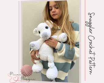 Polar Bear Snuggler Crochet Pattern: Amigurumi Plush Toy (PDF)