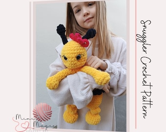 Crochet Bee Snuggler Pattern: Amigurumi Plush Toy (PDF Pattern)