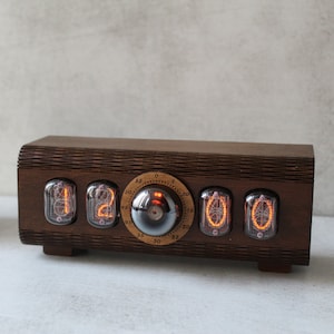 Nixie Tube Clock IN-12 Dekatron OG-4 | Винтажные ретро-настольные часы для домашнего декора и уникального подарка