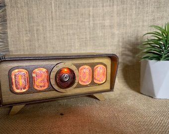 Vintage Nixie Clock IN-12 OG-4 - Retro Style Timepiece for Home Decor