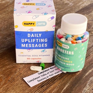 Aufmunterungsgeschenk, Joy Boosters 60 Tage Challenge Messages, Geschenk für Frauen, Muttertagsgeschenk, Einzigartiges Geschenk, Geschenke für deprimierten Freund