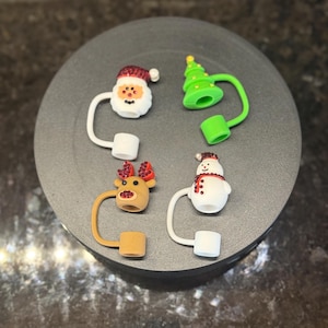 Christmas Bling Straw Cover