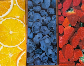 Fruits painting: Original, one of a kind Hand painted still life, Painting for Kitchen, kitchen artwork