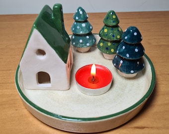 2024 House in the Forest Tealight Candle Holder