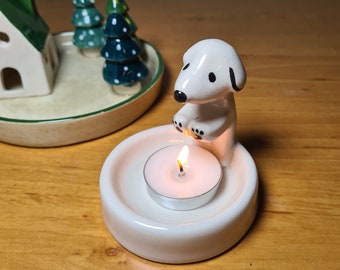Handcrafted Beagle Paw Ceramic Candle Warmer