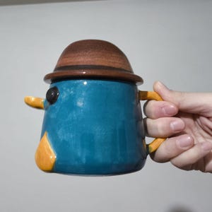 Perry the Platypus Handmade Ceramic Mug with Handle