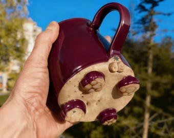 Cat Mug with Paws and Butt – Animal Lover Gift – Unique Coffee Cup