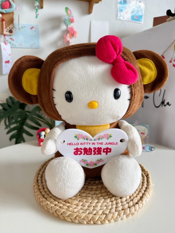 Hello Kitty in the Jungle 2002 Monkey Kitty Japan Plush Toy - Etsy
