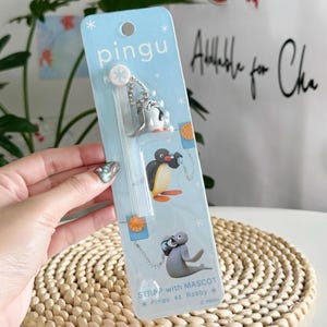Pingu and Robby the Seal Figure Strap Penguin Pingu