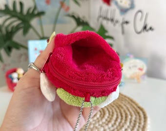 Mother Garden Strawberry Coin Pouch Strawberry Keychain Kawaii