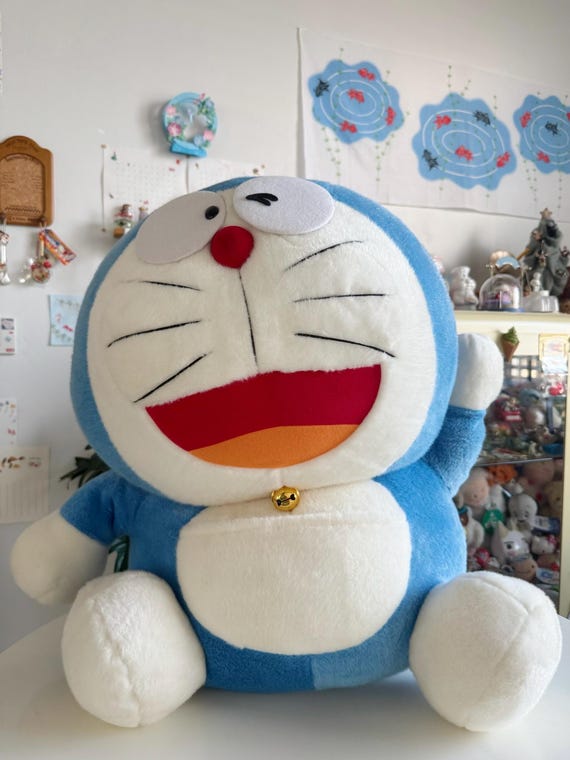 昭和レトロ　55年前のドラえもん Fujiko-Pro 1970超レアぬいぐるみ VINTAGE Doraemon Japanese Anime Fujiko-Pro 1970 Plush | eBay