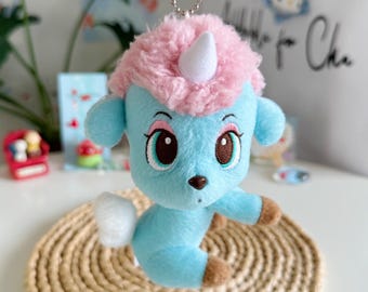 Unico Mascot Unicorn Osamu Tezuka Sun and Star Keychain Rare Plush