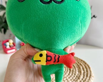 激レア 平成レトロ サンエックス まりもこちゃん お魚 ぬいぐるみ 新品タグ付き サンエックス - 2002年 当時物 San-x まりもこちゃん おすわり