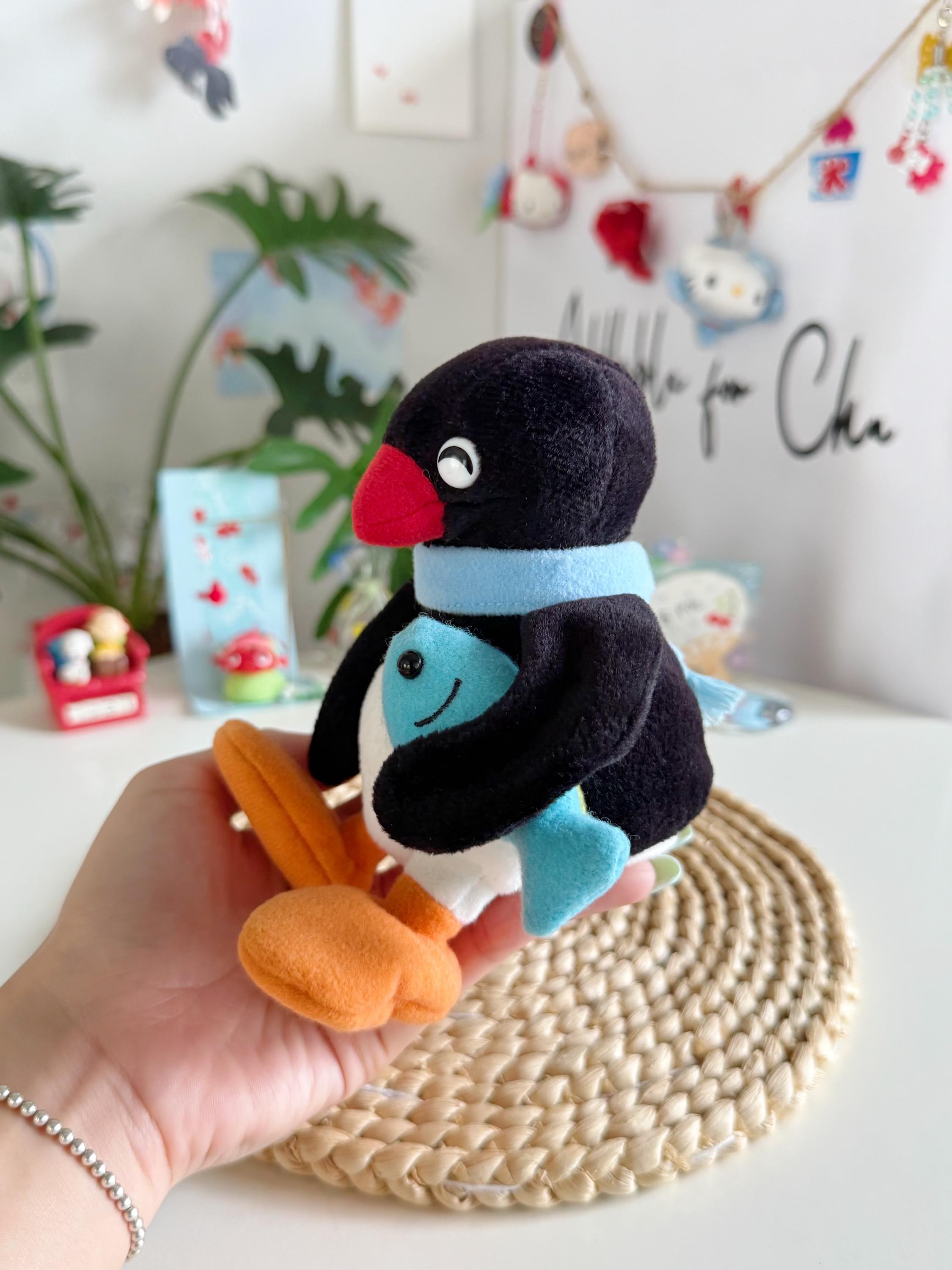 Pingu Takara 2000 Plush Toy Moving Head Animated Penguin Vintage