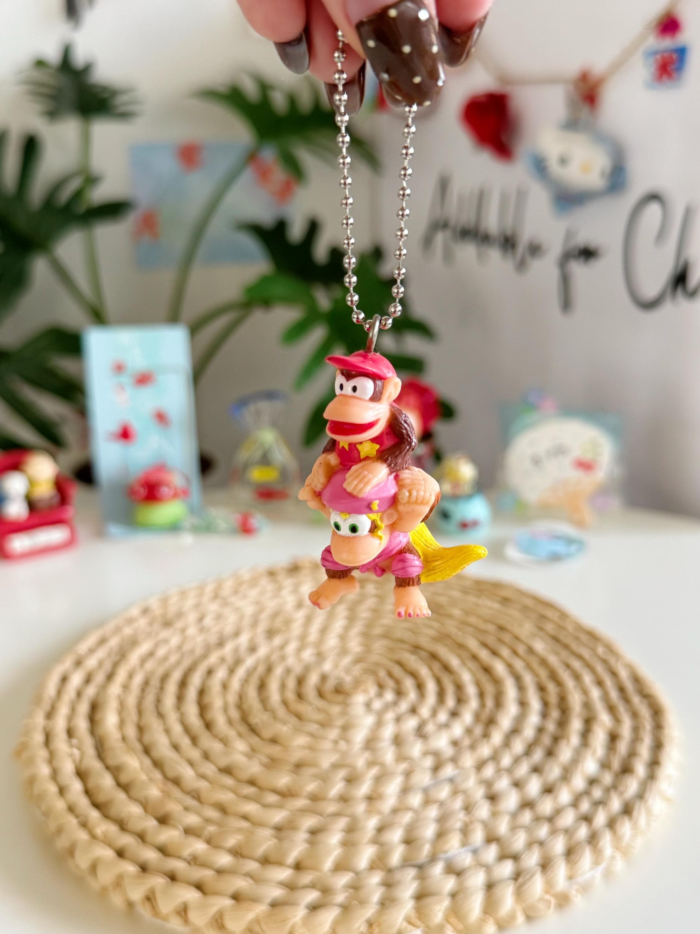 Diddy Kong Dixie Kong Nintendo Figure Keychain – Donkey Character