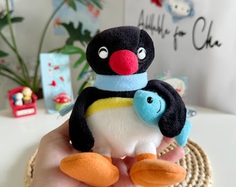 Pingu Takara 2000 Plush Toy Moving Head Animated Penguin Vintage