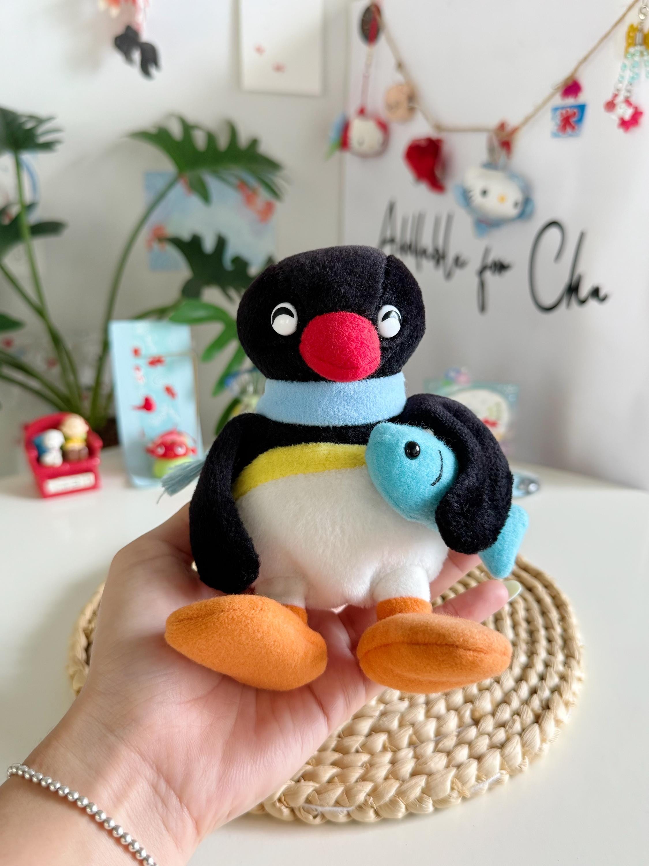 Pingu Takara 2000 Plush Toy Moving Head Animated Penguin Vintage