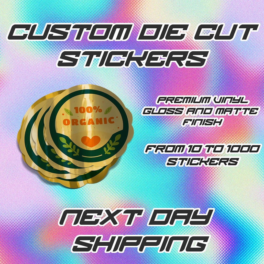 Custom Round Stickers | Gold Vinyl Stickers | Logo & Business Stickers ...