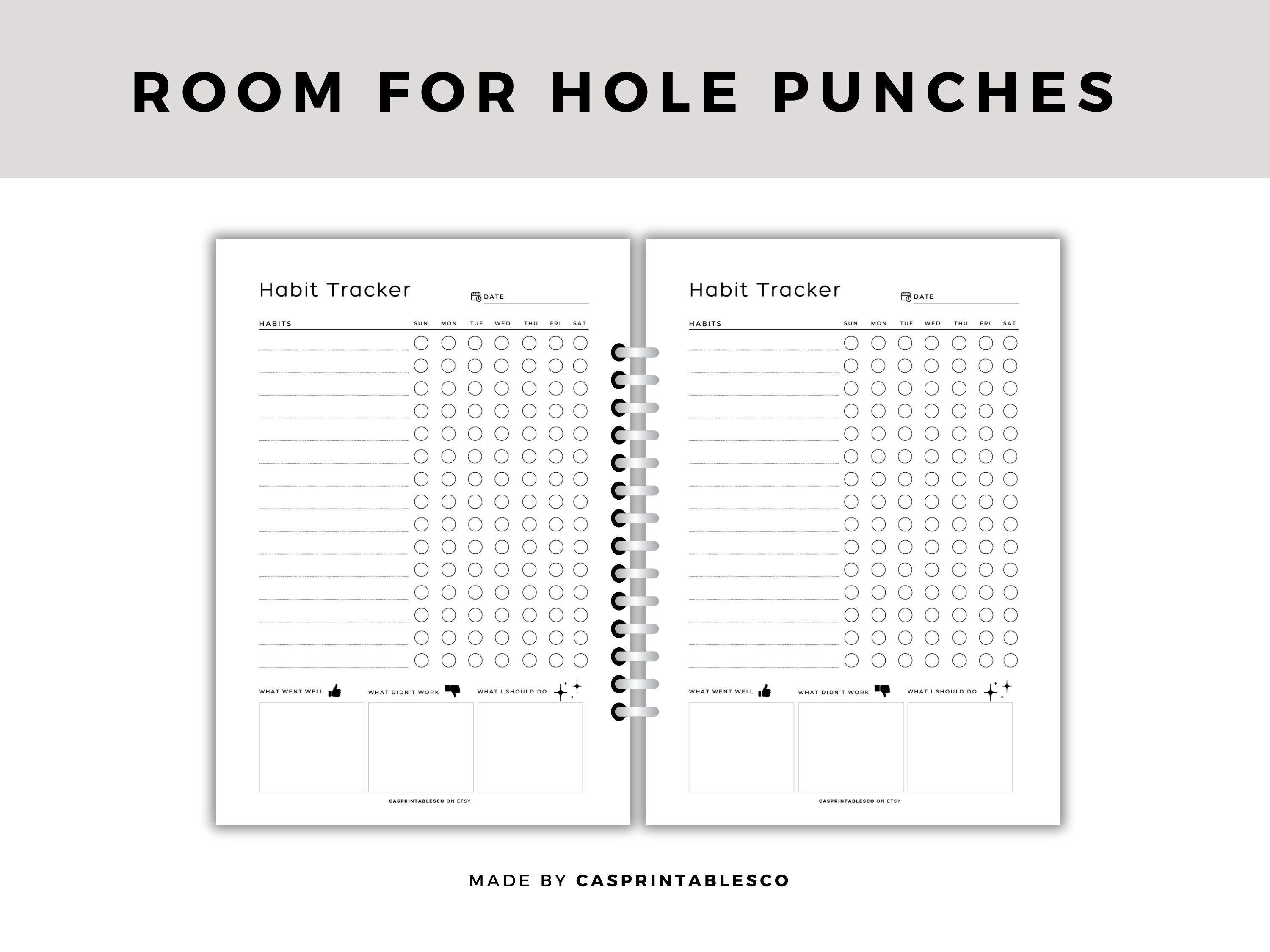 Habit Tracker Printable | Fillable Habit Tracker | Routine Tracker ...