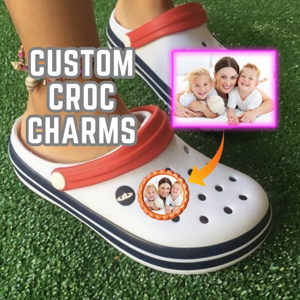 Custom Croc Charm, Custom Shoe Charm, Custom Photo Croc Charm, Custom Photo Croc Jibbitz, Photo Croc Charm, Photo Croc Jibbitz