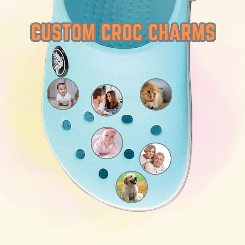 Custom Croc Charm, Custom Shoe Charm, Custom Pet Photo Croc Charm