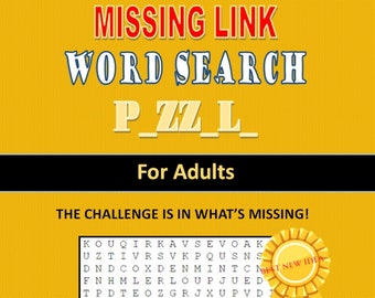 Missing Link Wordsearch Puzzle New Type Of Word Search Double The Trouble Two Level Search PDF Ready To Print Best Puzzle Book. Book 1 of 5