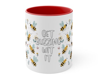 Get Your Buzz On Retro Look Housewarming Birthday Gifts High Quality Mug Coffee Lover Tea Ceramic 11oz Coffee Mug