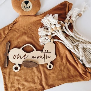 Kinderkamerdecoratie vliegtuig| Vliegtuigmijlpaal| Fotografierekwisiet| Vintage vliegtuigdecoratie| Cadeau kraamcadeau| Nieuw moedercadeau | Nieuwe baby