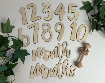 Marcadores de hitos de abedul báltico para bebés: accesorios fotográficos para recién nacidos