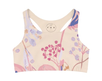 Seamless Sports Bra, yoga top,