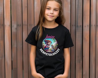 Kinder Herpetologen T-Shirt | Haustier Reptil Geschenk