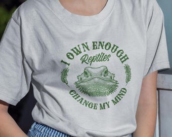 Camiseta divertida para amantes de los reptiles, regalo para herpetólogos, ropa para entusiastas de los animales, camiseta para la adicción a los reptiles, regalo para reptiles como mascota.