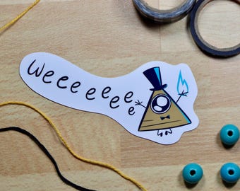Bill Cipher Vinyl Sticker | Original Fan-made Sticker