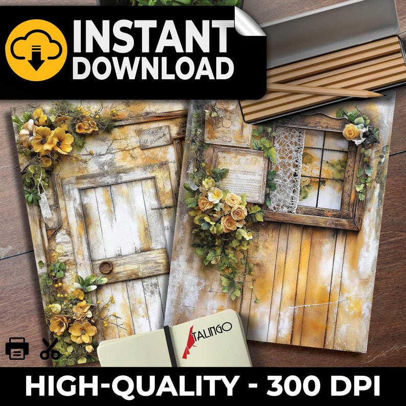 Rustic Cottage Door French Country Farmhouse Shabby Chic Cottagecore ...
