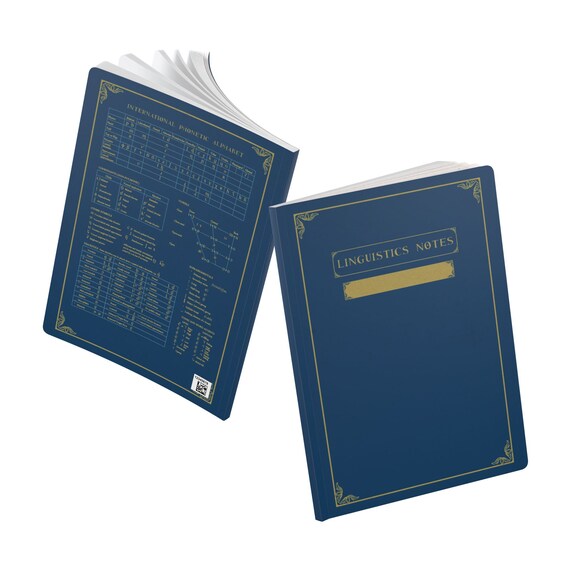 Linguistics Softcover Journal (ft. IPA - International Phonetic Alphabet)