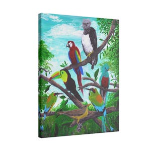 Birds of Central America - Original Artwork - Matte Canvas