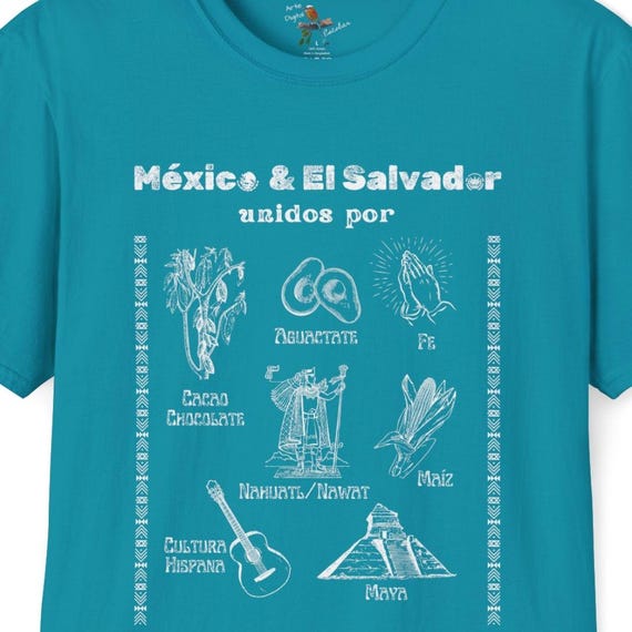 Mexico and El Salvador Cultural Connection Softstyle T-Shirt