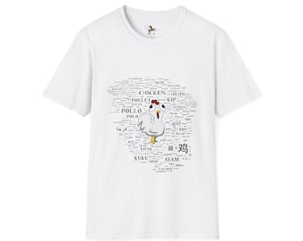 Linguistic Chicken - Unisex Softstyle T-Shirt - Original Design