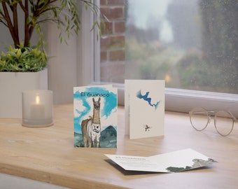 El Guanaco - Original Artwork - Greeting Cards (1, 10, 30, and 50pcs)