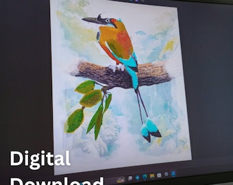 JPEGs Torogoz/Guardabarranco/Toh - Original Artwork - Digital Prints